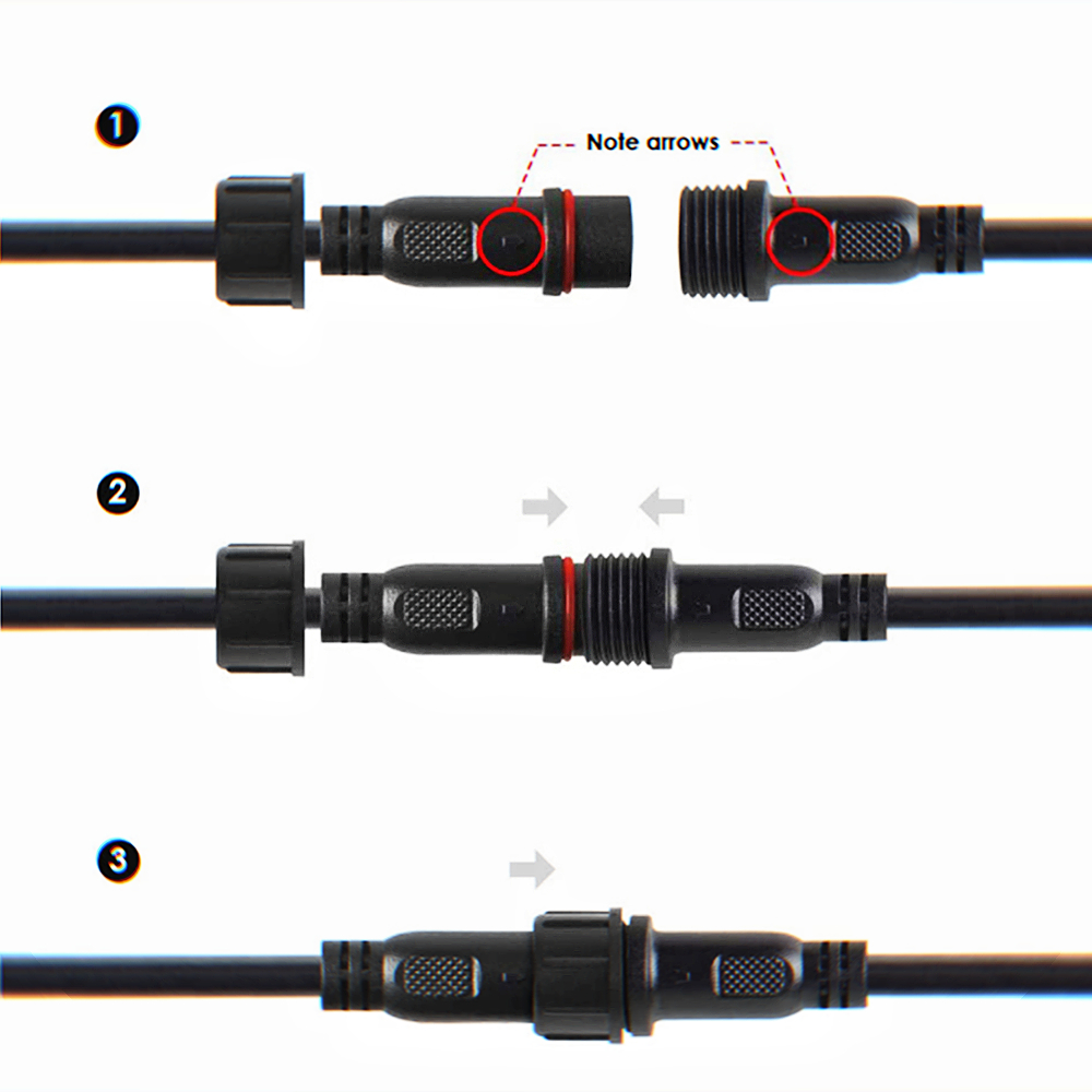 2pin DC LED Cable 1 Metre Exte - Outdoor Lighting Extension Cord reseña y precio