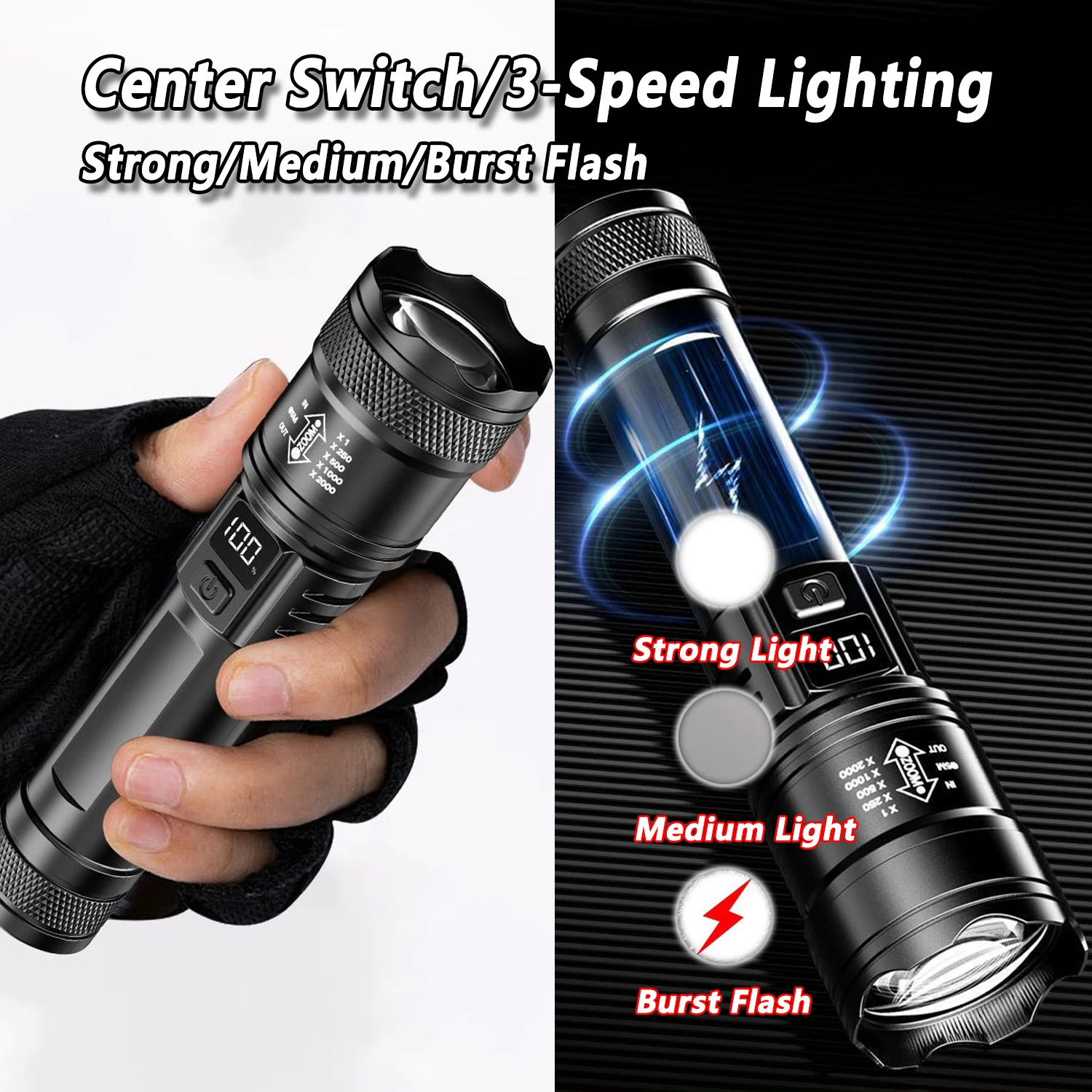 Ultra Bright LED Flashlight 20 - Outdoor Lighting B&Q reseña y precio