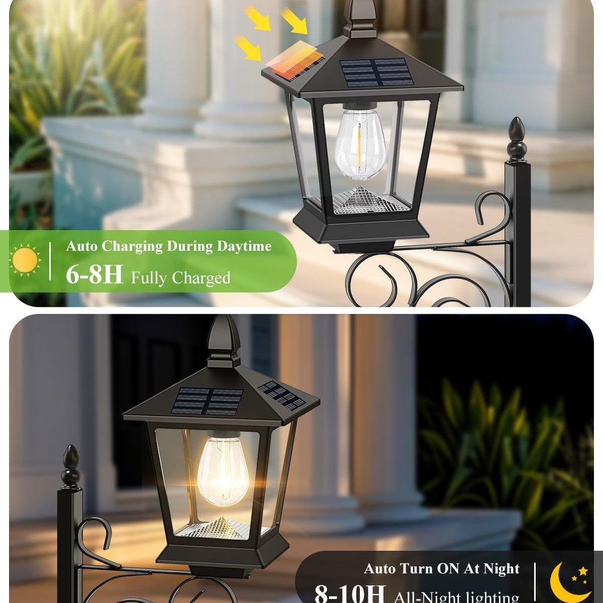 2-in-1 Solar Garden Planter La - Outdoor Lighting Lamps reseña y precio