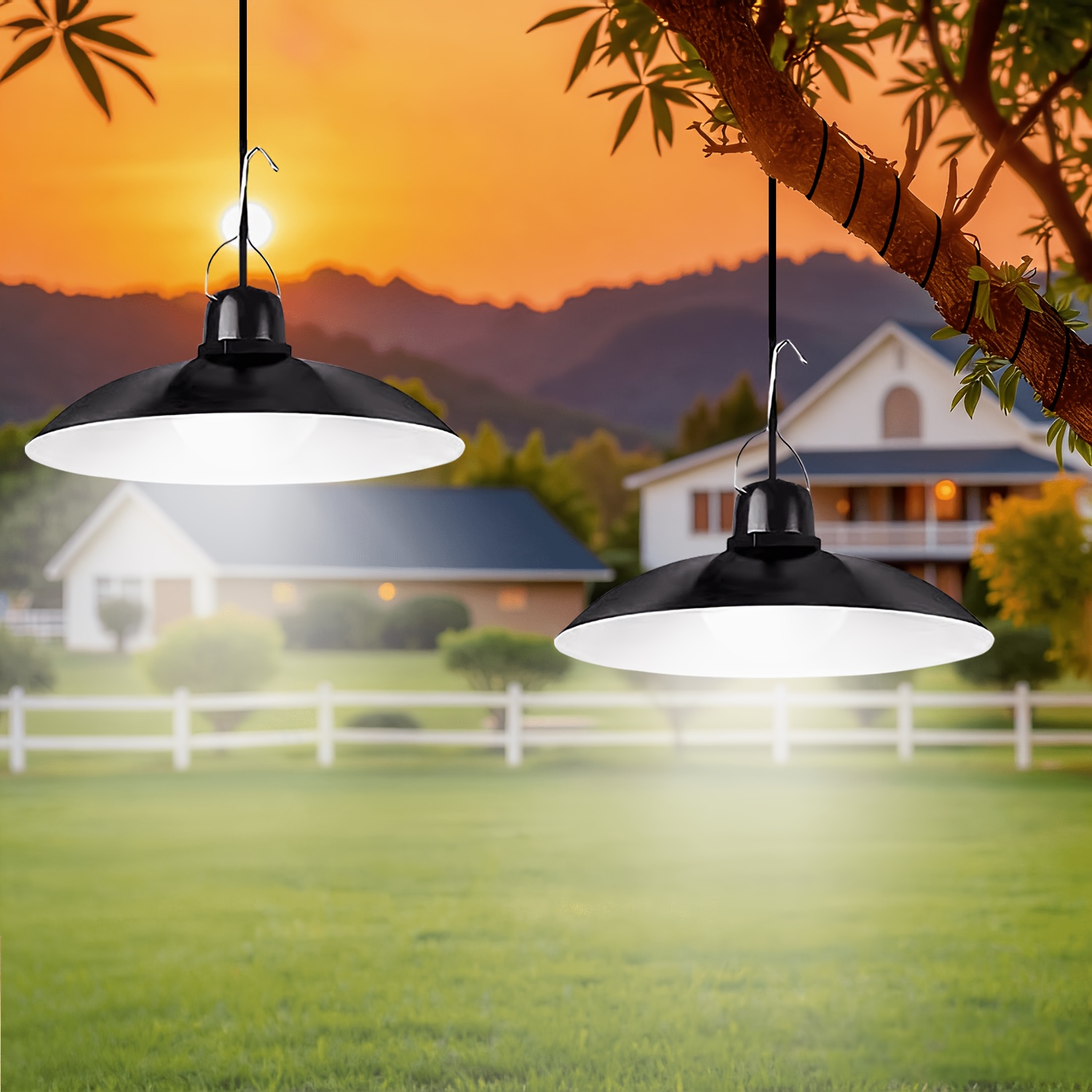 1pc Solar Pendant Light Outdoo - Outdoor Lighting Modern reseña y precio
