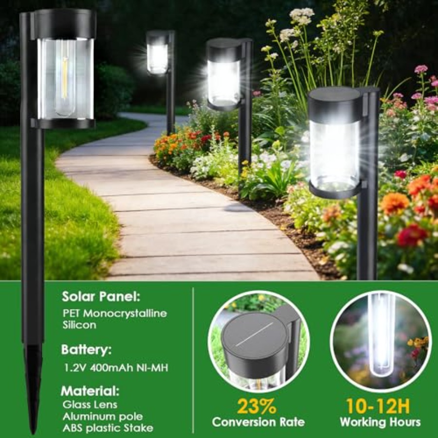 Solar Pathway Lights Outdoor 1 - Solar Path Light reseña y precio