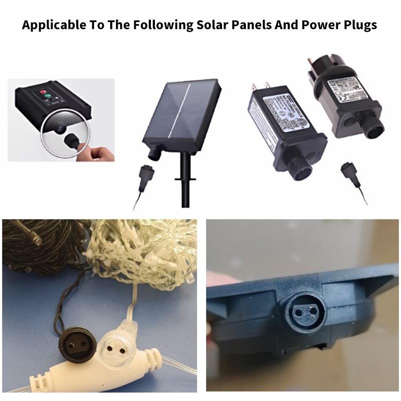 2Pin LED Connector with 25cm W - Outdoor Lighting Extension Cord reseña y precio