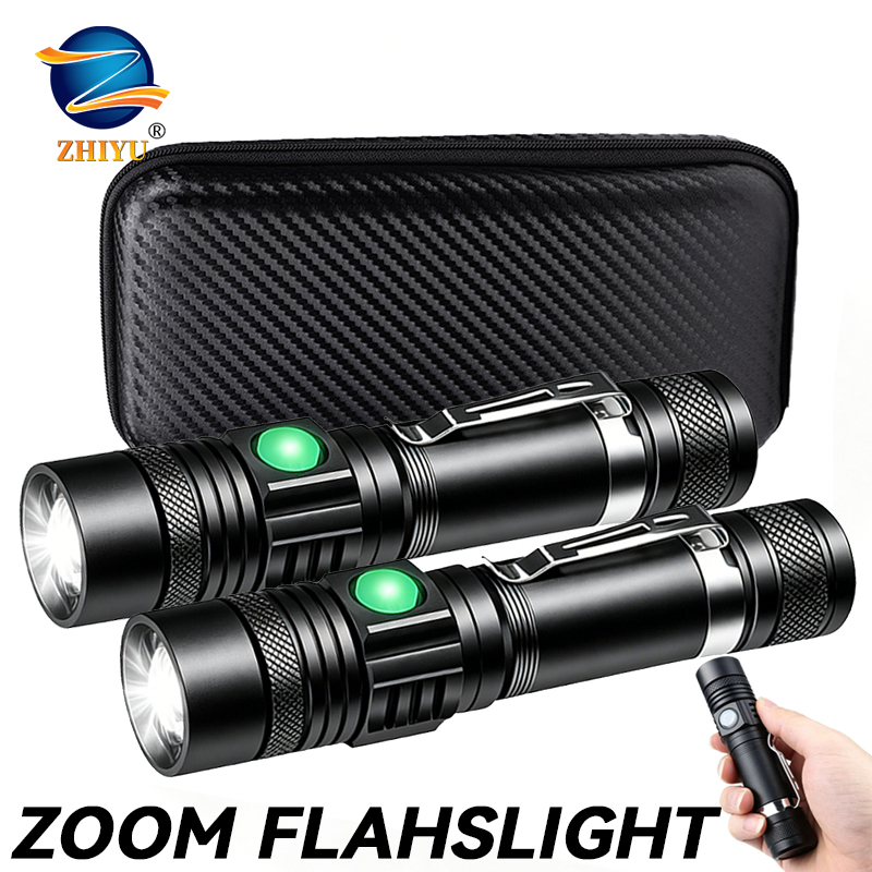 T6 LED Rechargeable Flashlight - Outdoor Lighting B&Q reseña y precio