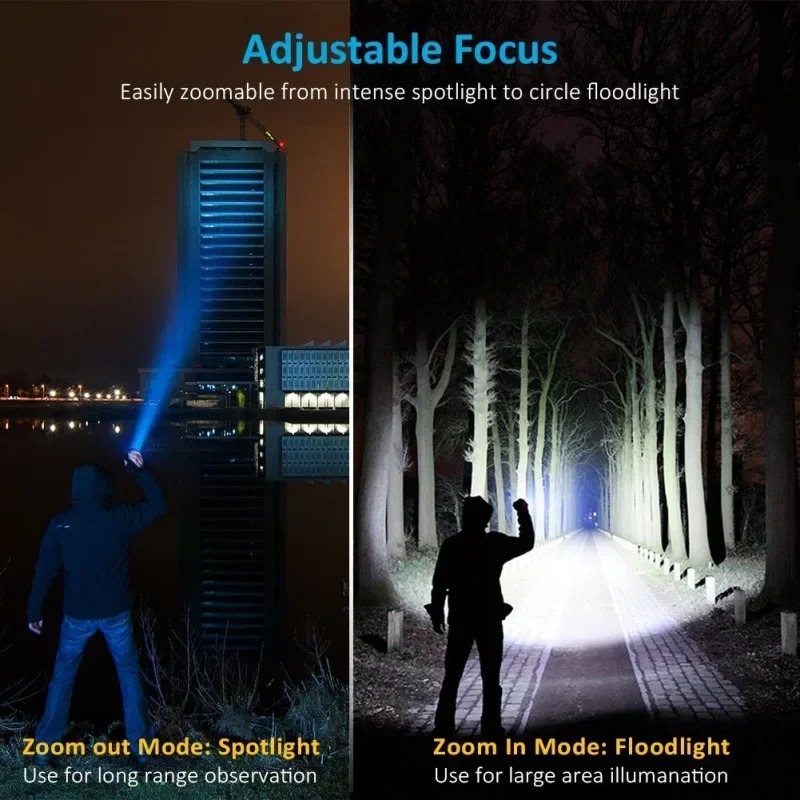 T6 LED Rechargeable Flashlight - Outdoor Lighting B&Q reseña y precio