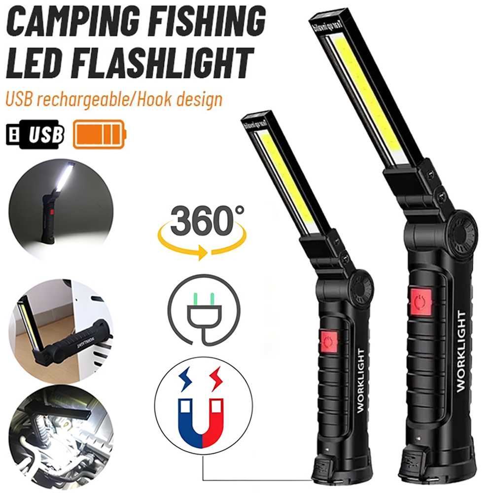 LED COB Flashlight USB Recharg - Outdoor Lighting B&Q reseña y precio