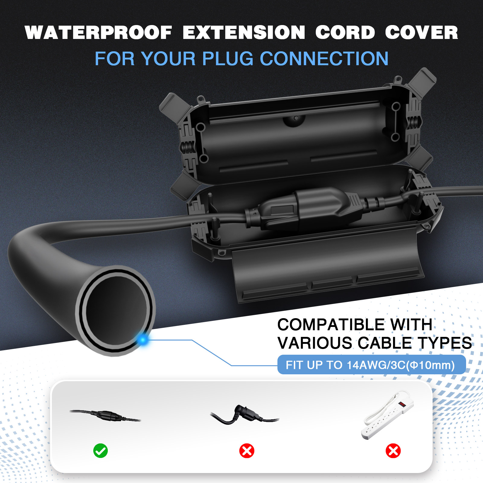 Weatherproof Outdoor Extension - Outdoor Lighting With Outlet reseña y precio