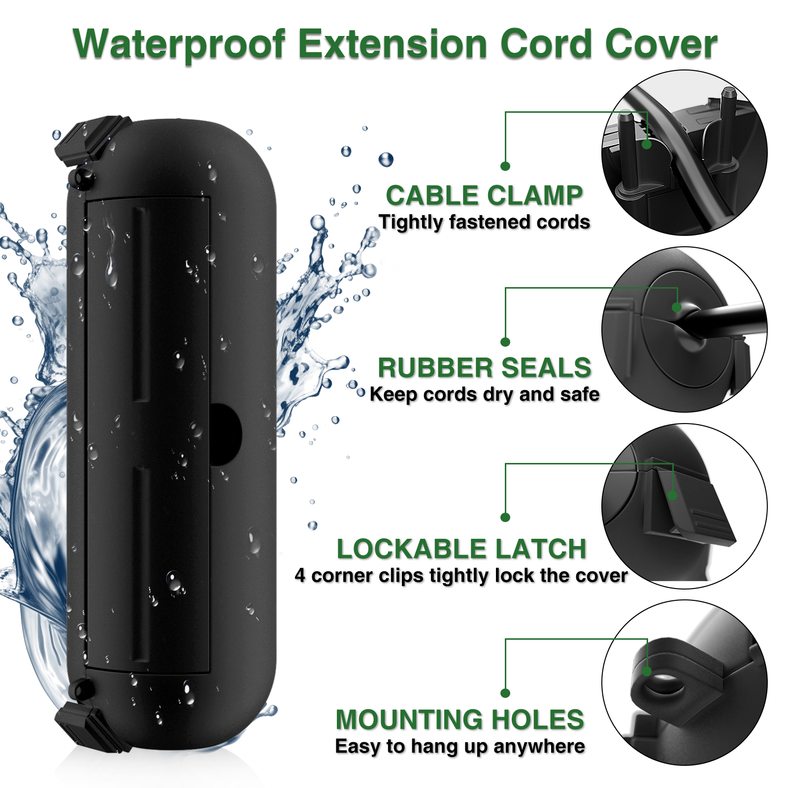 Weatherproof Outdoor Extension - Outdoor Lighting With Outlet reseña y precio