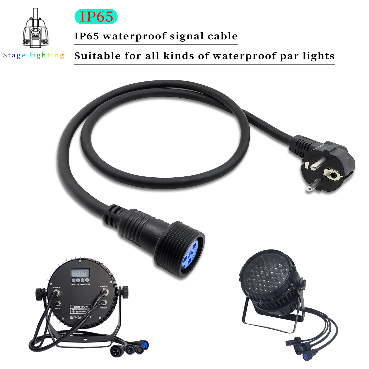 IP65 Waterproof Power Cord 3Pi - Outdoor Lighting Cable Uk reseña y precio