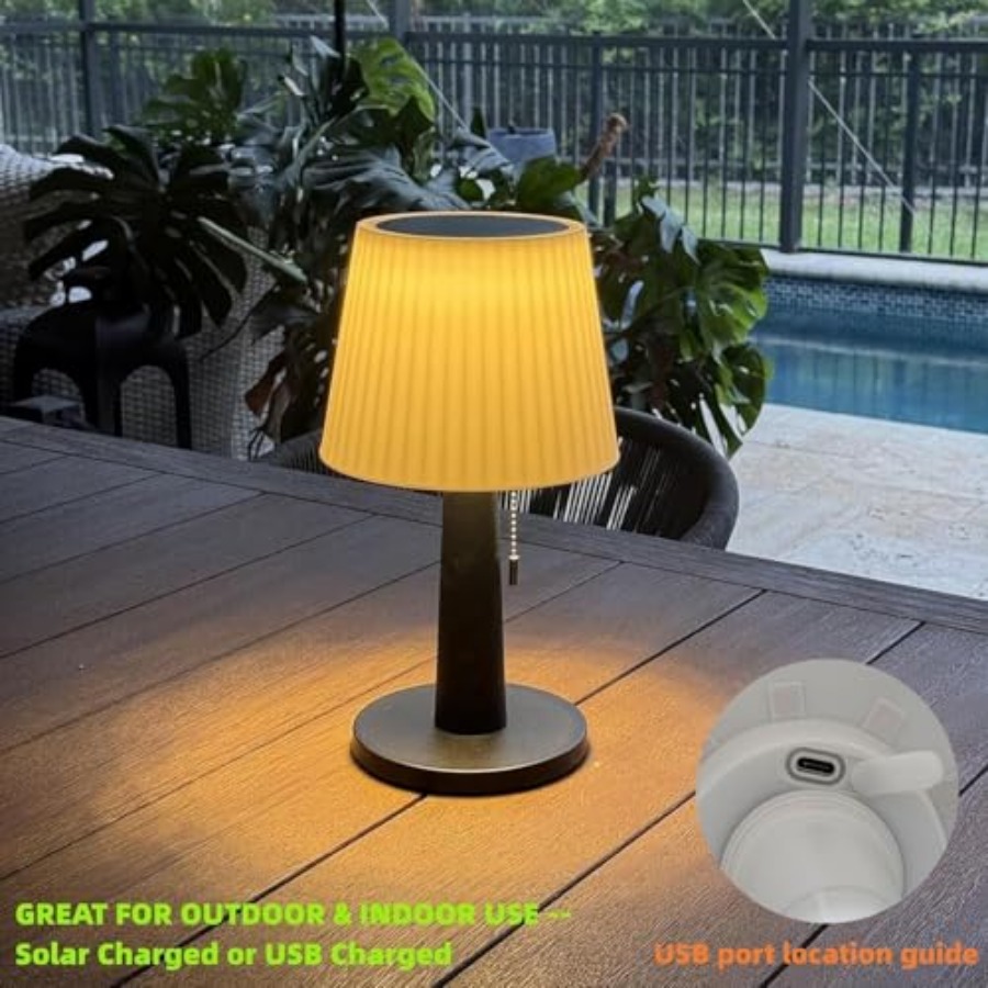 Solar Table Lamps Outdoor Indo - Outdoor Lighting Lamps reseña y precio