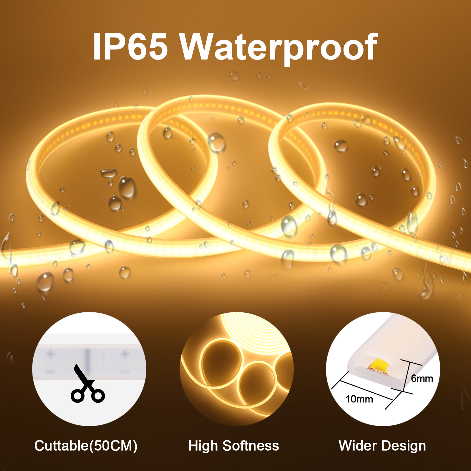 Dimmable COB LED Strip Light 2 - Outdoor Lighting Restaurant reseña y precio