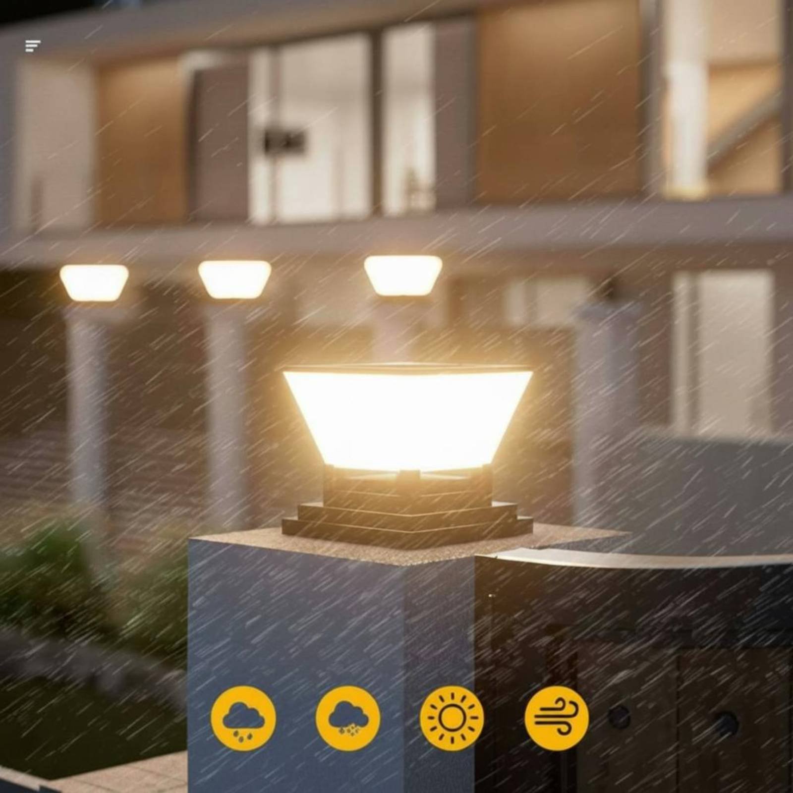 Solar Post Light Water Resista - Outdoor Lighting Modern reseña y precio