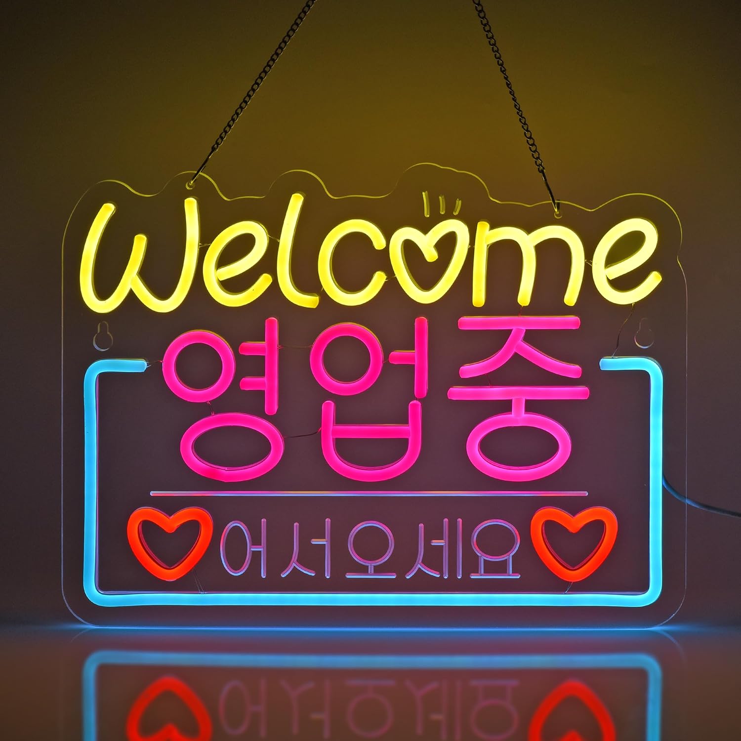 Korean Welcome on Sale Neon Si - Outdoor Lighting On Sale reseña y precio