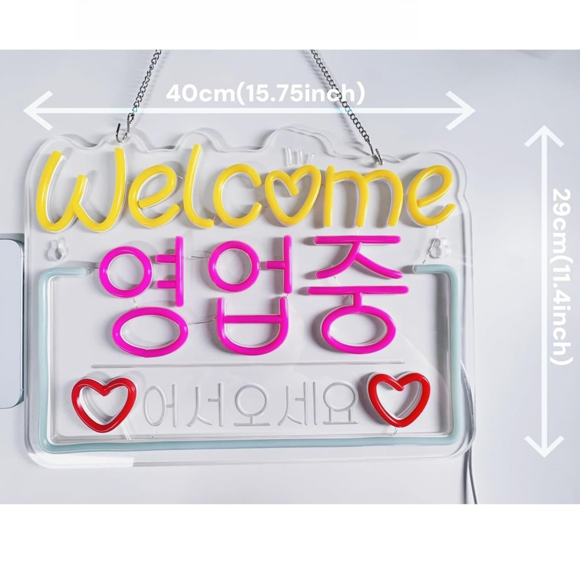 Korean Welcome on Sale Neon Si - Outdoor Lighting On Sale reseña y precio